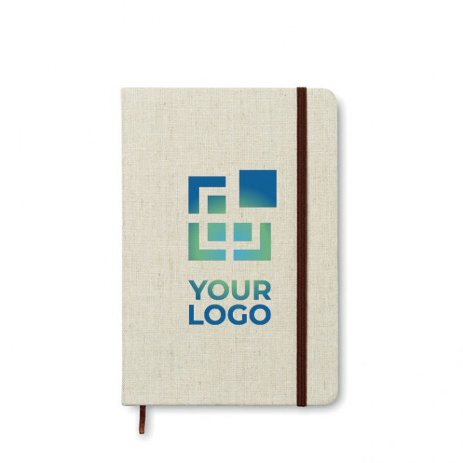 Cadernos personalizados de tampa rústica cor bege