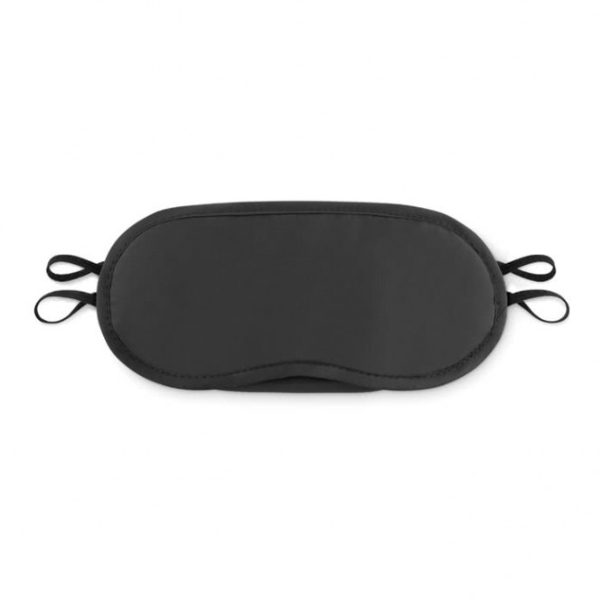 Máscara para dormir personalizada com logotipo cor preto