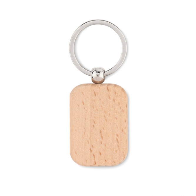 Porta-chaves para merchandising de madeira cor madeira