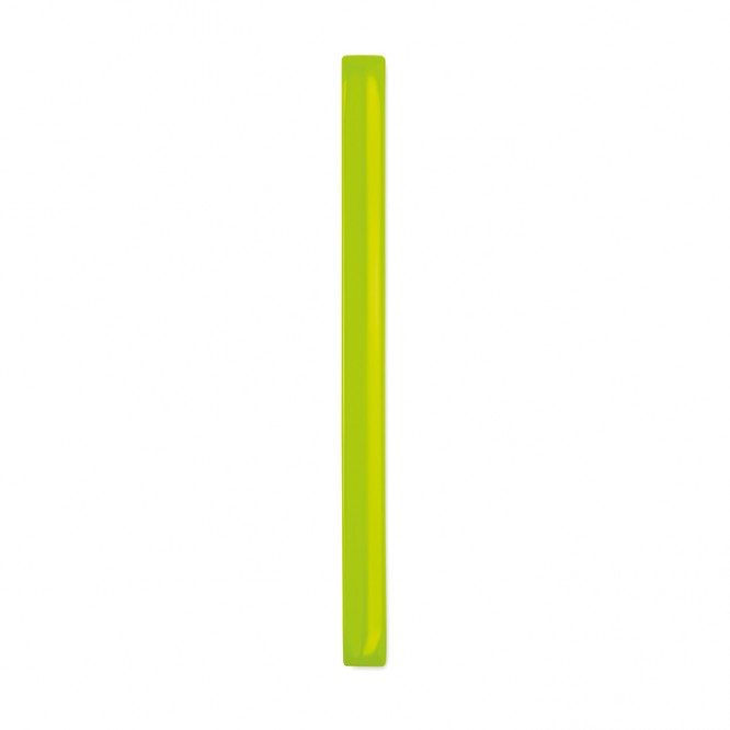 Pulseira  refletora XL com logotipo cor amarelo
