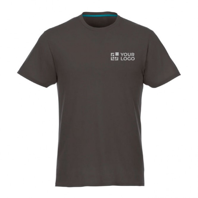 T-shirt personalizada em material reciclado cor cinzento-escuro