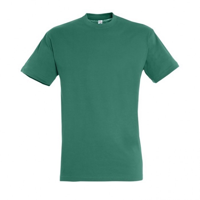T-shirt básica personalizável para brindes cor verde esmeralda
