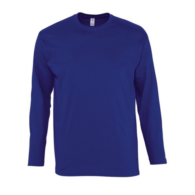 Camisola de manga comprida para personalizar cor azul ultramarino