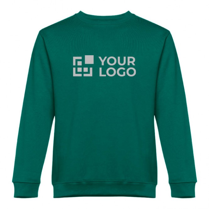 Sweatshirt básica personalizável com a marca vista principal