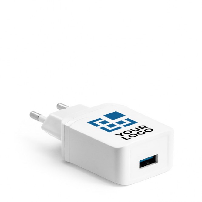 Adaptador USB personalizado para carregamento cor branco
