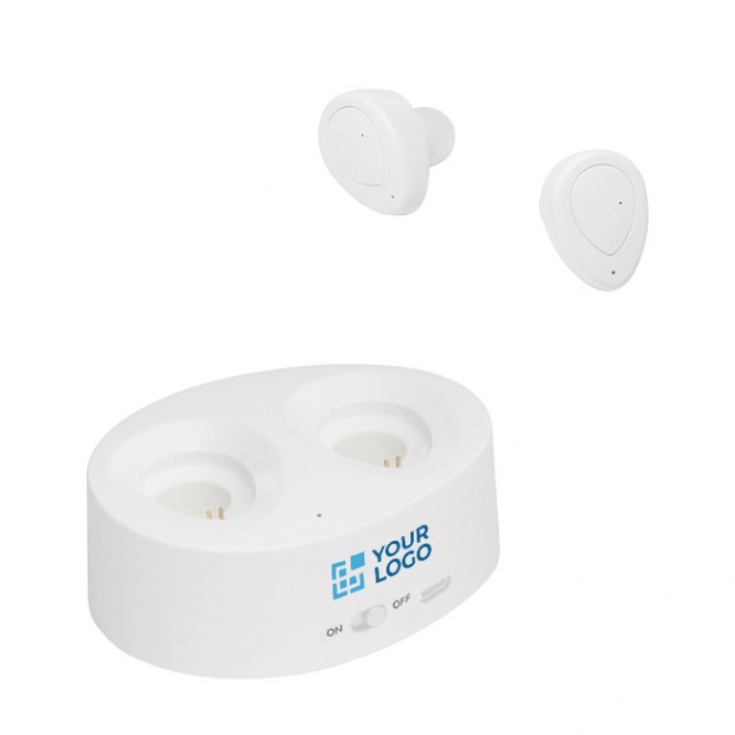 Auriculares wireless inovadores cor branco