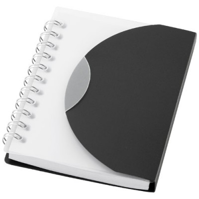 Caderno personalizado com capa dobrável cor preto