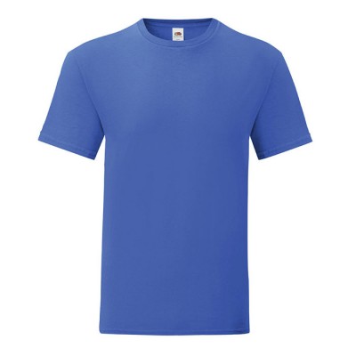 T-shirt de algodão ringspun 150 g/m2 cor azul