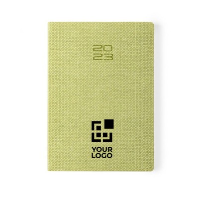Agendas eco A5 com capa de cartão granulado  vista principal