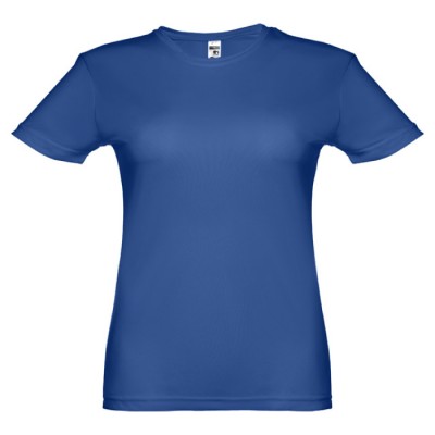 T-shirt básica para mulher para personalizar cor azul real primeira vista