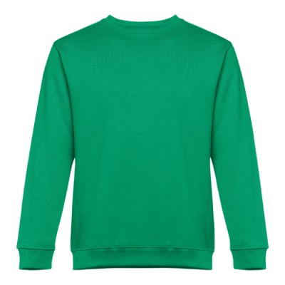 Sweatshirt básica personalizável com a marca cor verde primeira vista