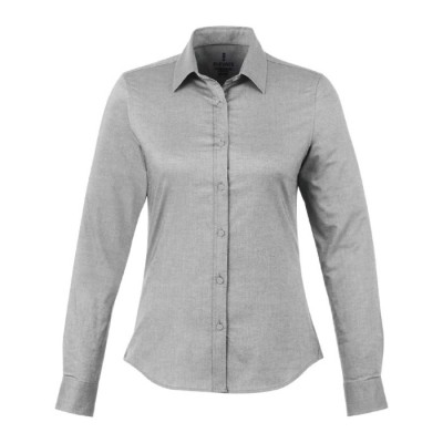 Camisa para mulher com logo cor cinzento-claro - segunda vista
