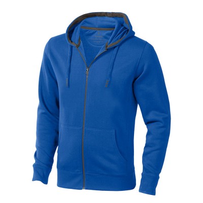 Sweatshirt com capuz e fecho 300 g/m2 cor azul real