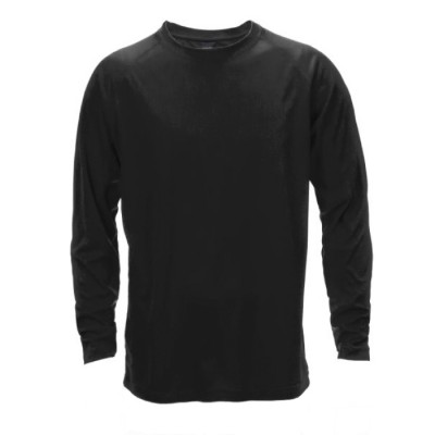 Sweater de mangas compridas para personalizar cor preto