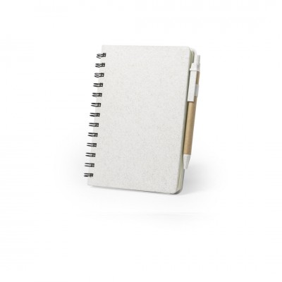 Caderno de bolso ecológico personalizado  cor marfil