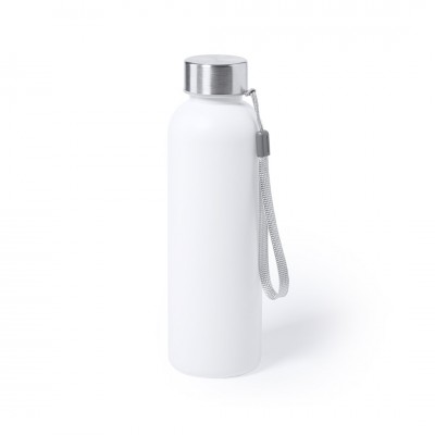 Elegante garrafa personalizada antibacteriana cor branco