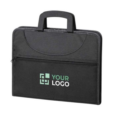 Bolsa de portátil para personalizar com logo cor preto vista principal