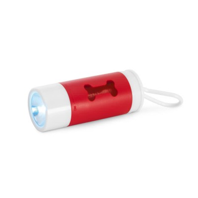 Dispensador de sacos personalizado para cães cor vermelho
