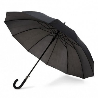 Guarda-chuva publicitário de 12 varetas  cor preto