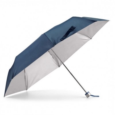 Guarda-chuva dobrável com logotipo 21" cor azul