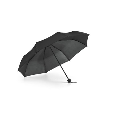 Guarda-chuva colorido dobrável em 3 secções cor preto