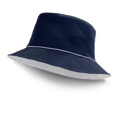 Chapéu de praia colorido para publicidade cor azul