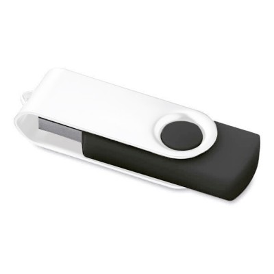 USB giratório com clip branco