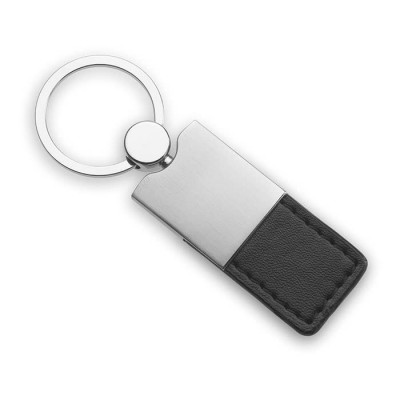 Porta-chaves de merchandising corporativo cor preto