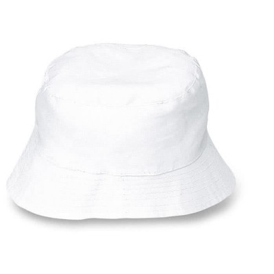 Chapéu publicitário de praia cor branco