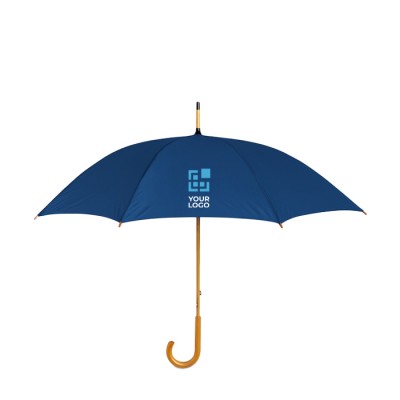 Guarda-chuva personalizado 23" com cabo de madeira cor bordeaux