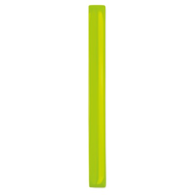 Pulseiras refletoras personalizadas em PVC cor amarelo