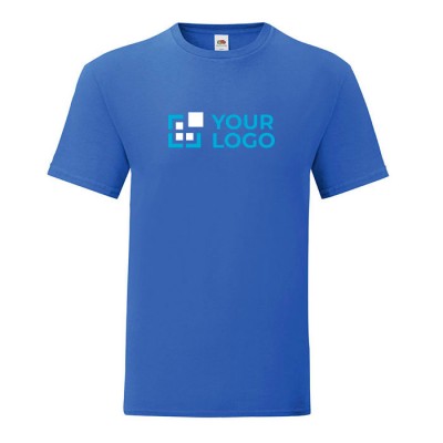T-shirt de algodão ringspun 150 g/m2 cor azul