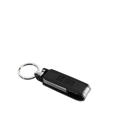 Porta-chaves usb personalizados para empresas - preto