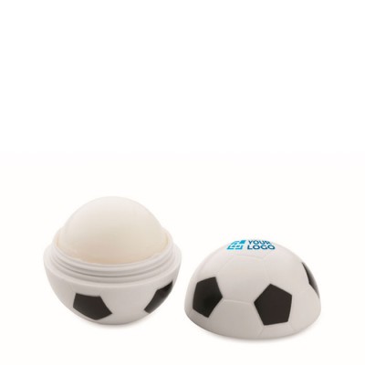 Bálsamo labial de ABS em forma de bola de futebol com sabor a baunilha SPF10