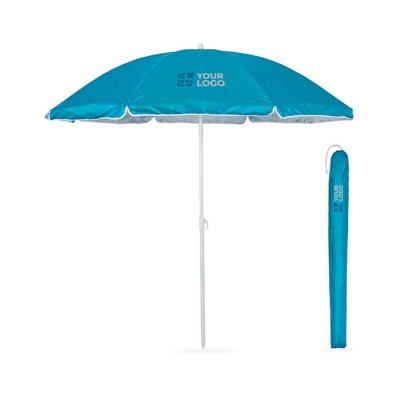 Guarda-sol portátil para publicidade no verão cor azul real
