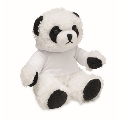 Panda de peluche com camisola