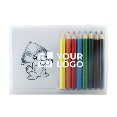 Set de lápis de cores personalizados vista principal