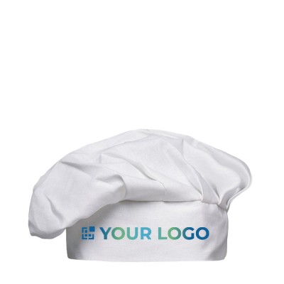 Chapéu de chef publicitário, de algodão cor preto