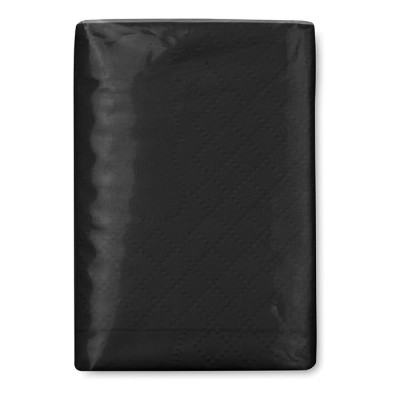 Pacote de lenços personalizados cor preto