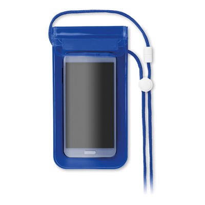 Capa de telemóvel publicitária impermeável cor azul segunda vista