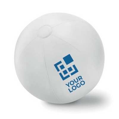 Bola de praia personalizada com logotipo vista principal