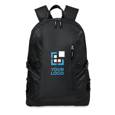 Moderna mochila promocional para portátil cor preto