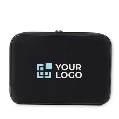 Capa com logotipo para portátil de 15" cor preto