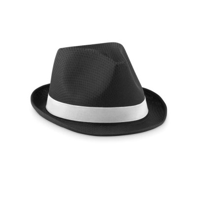 Chapéu promocional de poliéster cor preto
