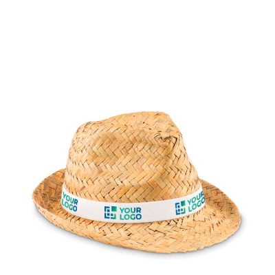 Chapéus personalizados de palha natural vista principal