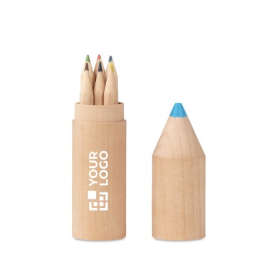 Lápis de cor em caixa personalizável vista principal