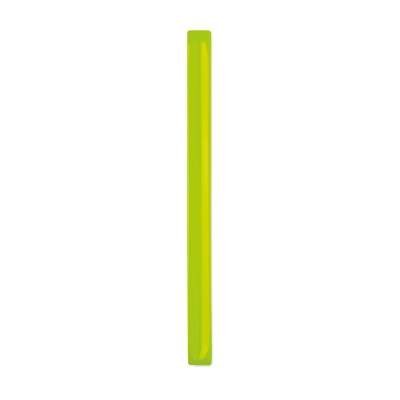 Pulseira  refletora XL com logotipo cor amarelo