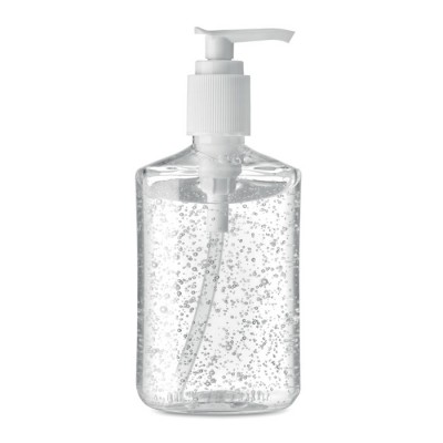 Gel de mãos em frasco transparente de 240 ml