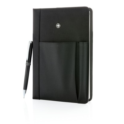 Capa personalizável para caderno e documentos cor preto