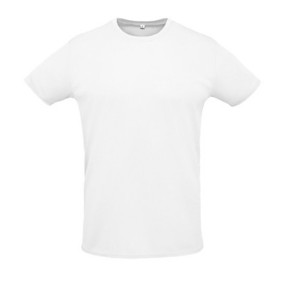T-shirt unissexo para brindes corporativos cor branco